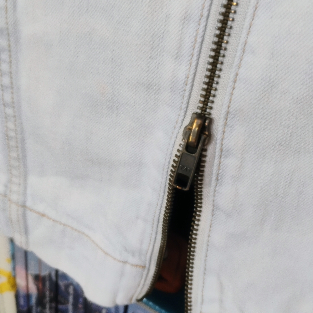 Pilcro and the Letterpress Zipper Denim Pencil Skirt - Picture 4 of 4